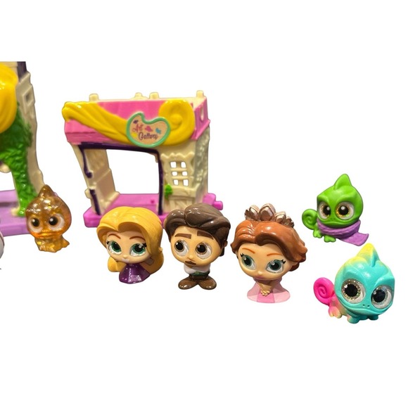 Disney Doorables Tangled Rapunzel Pascal Figure Lot of 11 - Picture 2 of 11